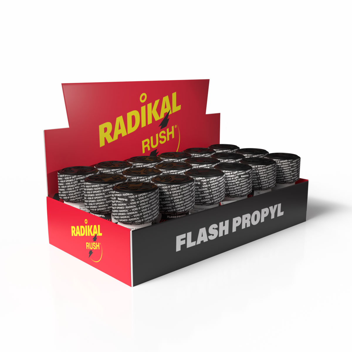 Présentoir Radikal Rush Flash Propyl — tray 18 pièces